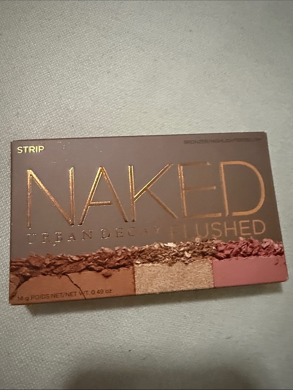 Urban Decay Flushed Palette - Strip Pink & Bronze Trio